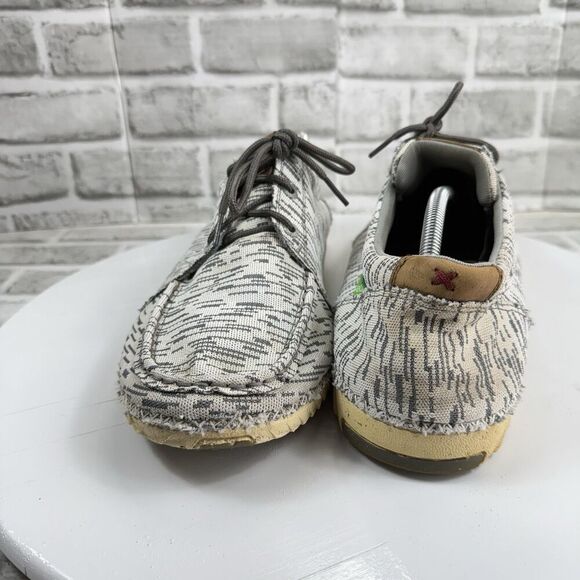 Twisted X Zero-X White & Grey Canvas Lace Up Casual Shoe Men Size 13 M - Picture 2 of 13